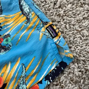 Patagonia Barely Baggies Shorts Kelp Garden Radar Blue thumbnail 2