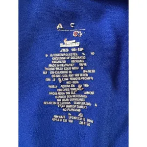 Danskin Royal Blue Collared Full Zip Track Jacket w/ Yellow Contrast Piping thumbnail 8