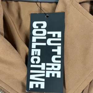 Future Collective Reese Blutstein Brown Faux Suede Moto Jacket Small NEW thumbnail 6