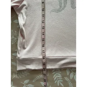 Juicy Couture Pajama Set Size L‎ Pink Velour Rhinestone Logo Sweatshirt Pants thumbnail 13