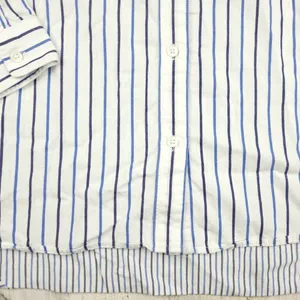 Madewell Ex-Boyfriend Shirt XS Blue White Stripe Button Down Cotton Top thumbnail 4
