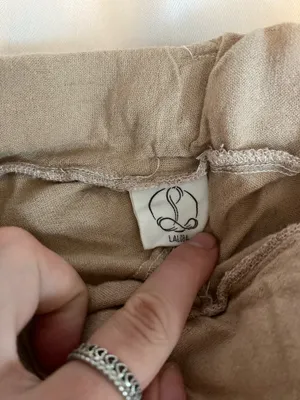 Brown linen pants thumbnail 7