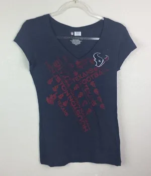 • NFL TEXANS • Navy Vneck thumbnail 1