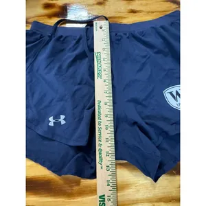 Under Armour Heat Gear Loose‎ Shorts Women’s Size Med Blue Running Sporty Active thumbnail 14