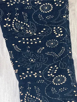 Anthropologie Pilcro Serif Corduroy Pants Size 29 Navy Paisley Skinny Inseam 31 thumbnail 5