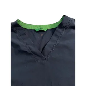Carhartt Force Scrub Top Women's Navy blue with green Size Large thumbnail 3