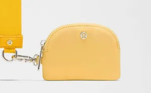 Lululemon NWT Dual Pouch Wristlet Maize Yellow Lemon Wash Card Holder thumbnail 4