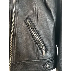 Ann Taylor Black Vegan Leather Edgy Moto Jacket NWT Women Sz XS thumbnail 10