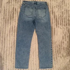 Loft Outlet Womens‎ Straight Leg Jeans Blue Medium Wash Raw Hem Size 4 thumbnail 8