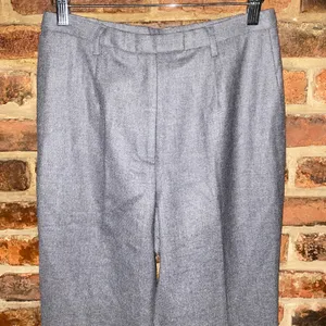 Pendleton Vintage Y2k Gray Virgin Wool Trouser Dress Pants Women's Size 4 Petite thumbnail 2