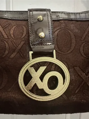 Y2K Vintage XOXO Brown Shoulder Bag with Gold Accent thumbnail 9