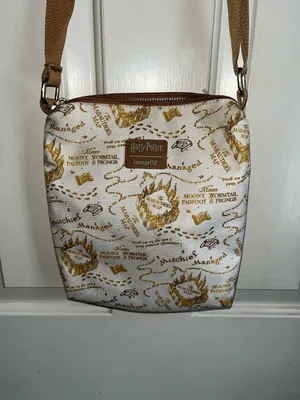 Loungefly Harry Potter Marauder's Map Passport Crossbody Bag 9” by 30” thumbnail 2