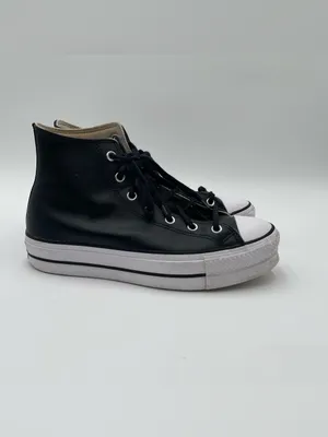 CONVERSE Chuck Taylor All Star Lift Platform Leather High-Top Women's 10 Shoes thumbnail 4