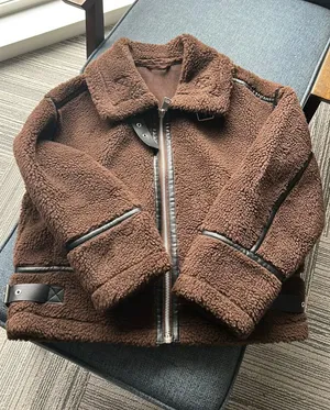 Brown fur faux Size M thumbnail 1