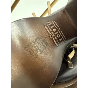 Bed Stu Onset Olivia Women's 6.5 Peep Toe Fringe Booties Brown Leather Heel Boho thumbnail 12