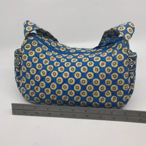Vera Bradley Blue Tan Nylon Small Handbag thumbnail 3