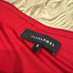 Jlux label slinky sparkly red dress size small thumbnail 2