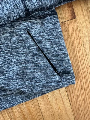lululemon Ready to Rulu Fleece Pullover Heathered Black Size 6 thumbnail 3