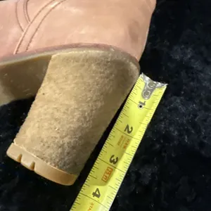 UGG Brown Leather "Josie" Pull On Boots - S/N 1001643 - US 7 EU 38 thumbnail 11