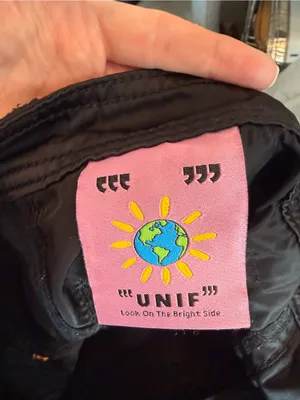 UNIF HTTP Pant Black Baggy Streetwear Size 25 Cargo thumbnail 4