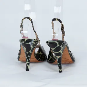 Kate Spade Womens Giraffe Print Slingback‎ Shoes Size 6 Peep Toe Professional thumbnail 5
