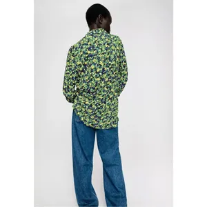 NWT Zara Women’s Full Floral Printed Button Shirt Size XS thumbnail 3