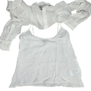 J. Crew Ruffle button-up shirt in crinkle chiffon‎ in Ivory 0 thumbnail 5