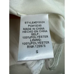 Entro NWT Sage Green Cream 3/4 Balloon Sleeve Tiered‎ Ruffled Above Knee Dress S thumbnail 8