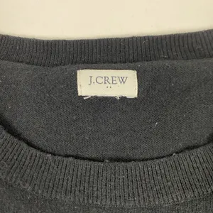 J Crew Sweater Womens Medium Black High Low Hem Side Slit Pullover Knit thumbnail 2