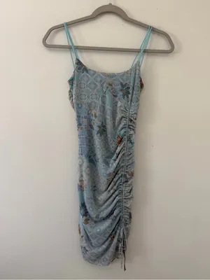 NWT Hallelu Fairycore Y2K Bodycon Dollette Soft Girl Floral Mini Dress size smal thumbnail 9