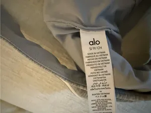 ALO Yoga Grey Seamless Light-Support Sports Bra thumbnail 4