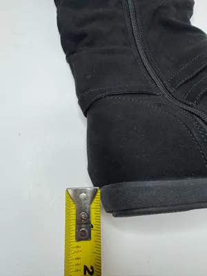 Joe Boxer Black Vegan Suede Boots Womens Size 10M thumbnail 6