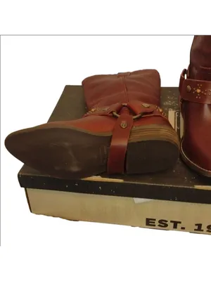 DINGO - Dl 251 appaloosa wine tall cowboy boots w/ harness size 6.5 NIB thumbnail 5