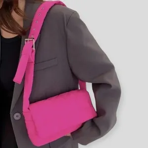 Pink Quilted Crossbody Puffer Shoulder Bag Handbag Nwt thumbnail 6