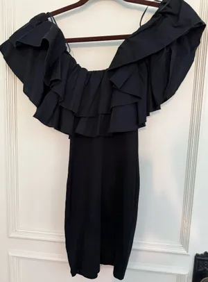 ZARA Mini Dress Black thumbnail 4
