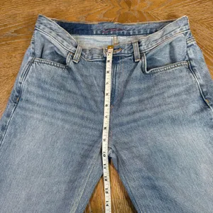 Re/Done Low Rise Bell Bottom Flare Jeans Lake Blue Size 10/30‎ thumbnail 9