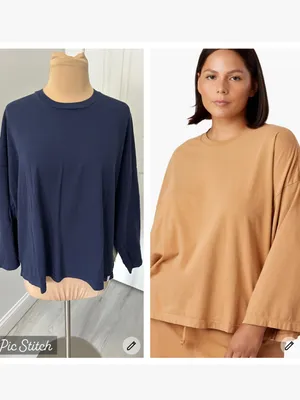 Tkees Core Long Sleeve Tee Navy thumbnail 2