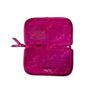 Vera Bradley 2010 "Very Berry Paisley" Hope Toile Hidden Wristlet‎ Wallet Pink thumbnail 4