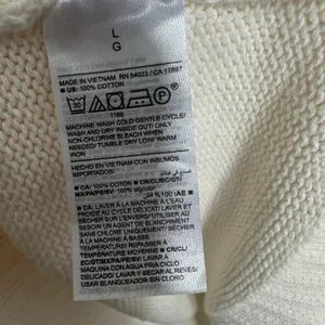 NWT Old Navy Turtleneck Sweater Women Large Cream Cotton Oversized Knit Washable thumbnail 4