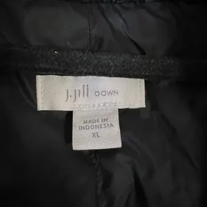 J. Jill Womens Black Down Puffer Vest‎ Quilted Sherpa Lined Mock Neck XL thumbnail 3