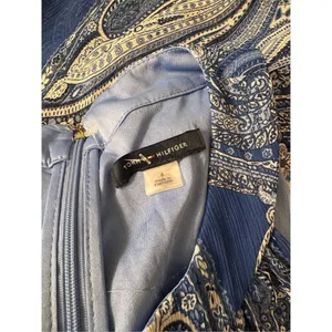 Tommy Hilfiger Blue Paisley Halter Maxi Dress Size 6 thumbnail 8