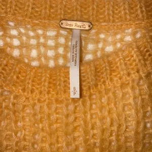 Free People Light & Lofty Coastal Loose Knit Alpaca Wool Orange Sweater Sz Small thumbnail 3