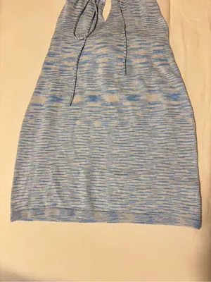 Beginning Boutique Light Blue Halter Mini Dress thumbnail 4