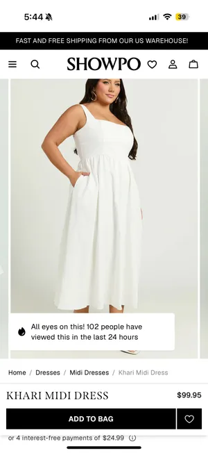 Showpo NWT KHARI MIDI DRESS Size 10 thumbnail 3