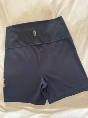 Free People Movement-Never Better Logo Biker Shorts thumbnail 4