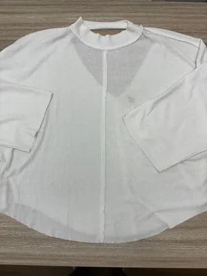 We The Free Ribbed Long Sleeve Top Women Size Large thumbnail 5