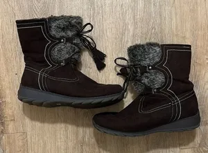 CLOUDWALKERS‎ | Women's Lori Suede Cozy Fur Lined Mid Calf Winter Boots, Size 11 thumbnail 1