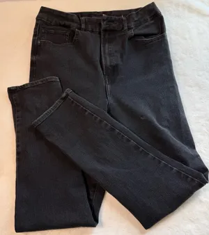 Express women’s Black Dark Wash skinny Ultra Hyper Stretch size M thumbnail 1