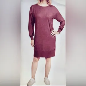 Ellen tracy sweater dress size Small color wine thumbnail 7
