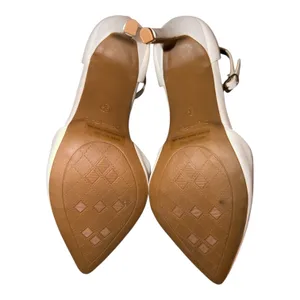 Dream Paris White Ankle Strap Pointed Toe Stilettos, Size 9.5 thumbnail 6